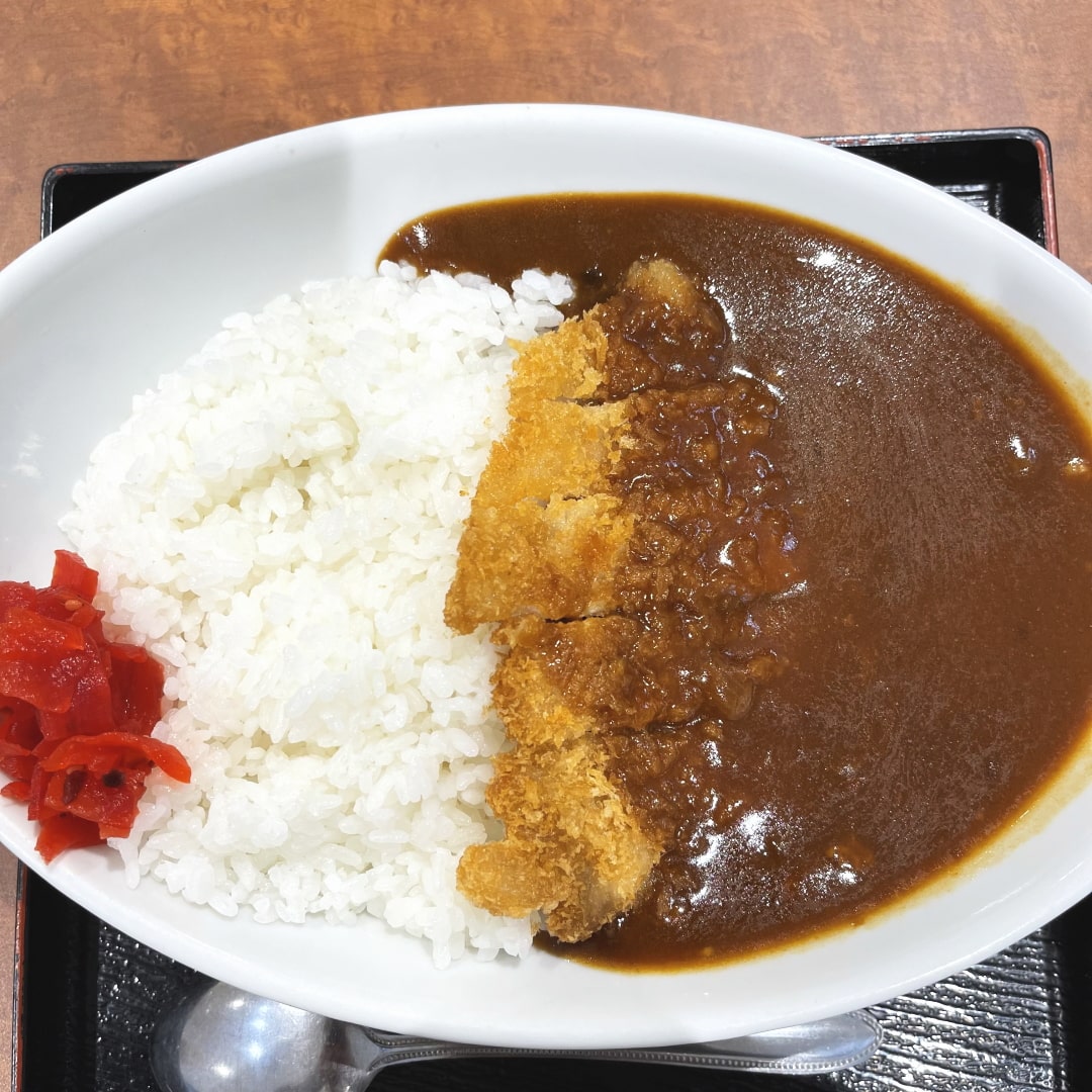 吉備SAで食べた「晴ればれ食堂」さんのカツカレー